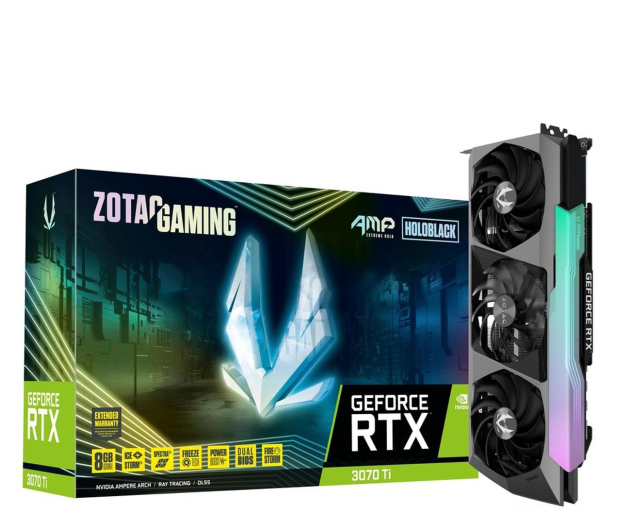Zotac GeForce RTX 3070 Ti AMP Extreme Holo 8GB GDDR6X - 687369 - zdjęcie